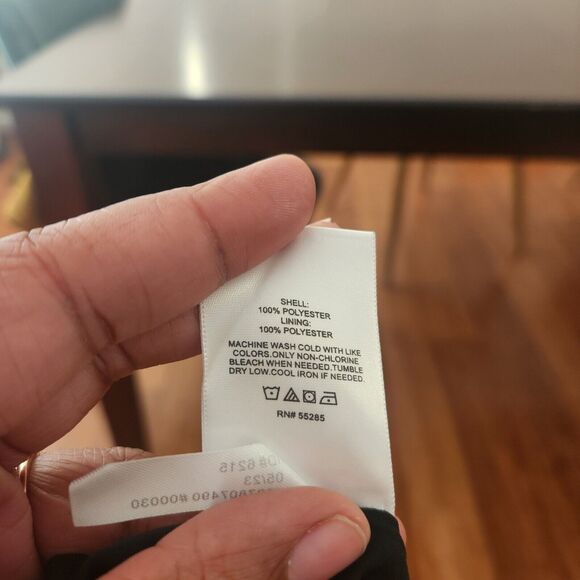 NWT Express Warm Tone Floral Crew Neck Long Sleeve Mini Shift Dress Women's Med - Picture 8 of 9